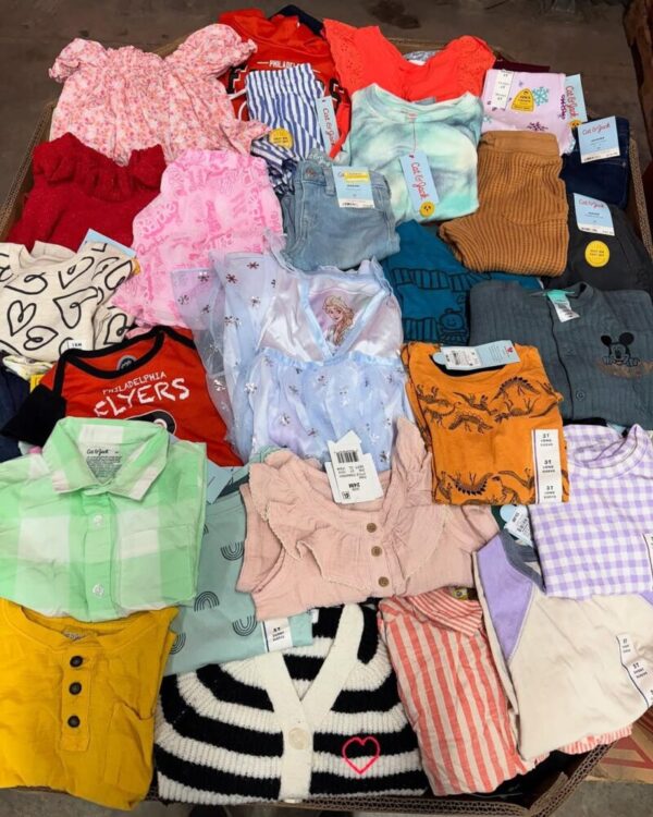 BABY CLOTHING APPAREL PALLETS