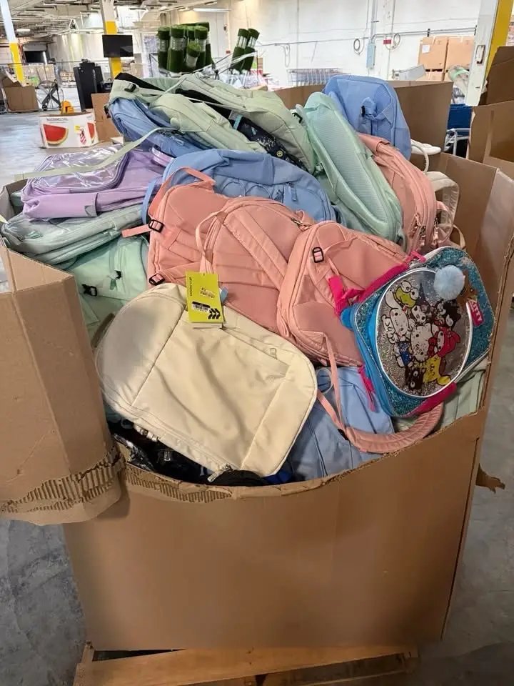 Mixed Brand Backpack Pallets